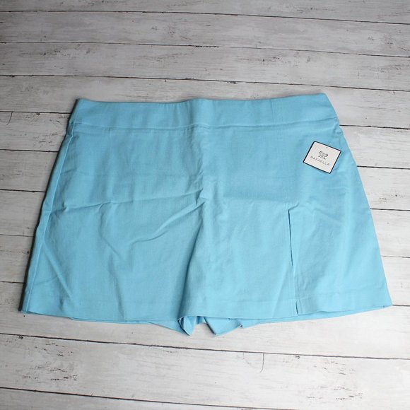 Rafaella Women's Blue Skort Size XXL 1X 2X Skirt Shorts - Picture 1 of 8